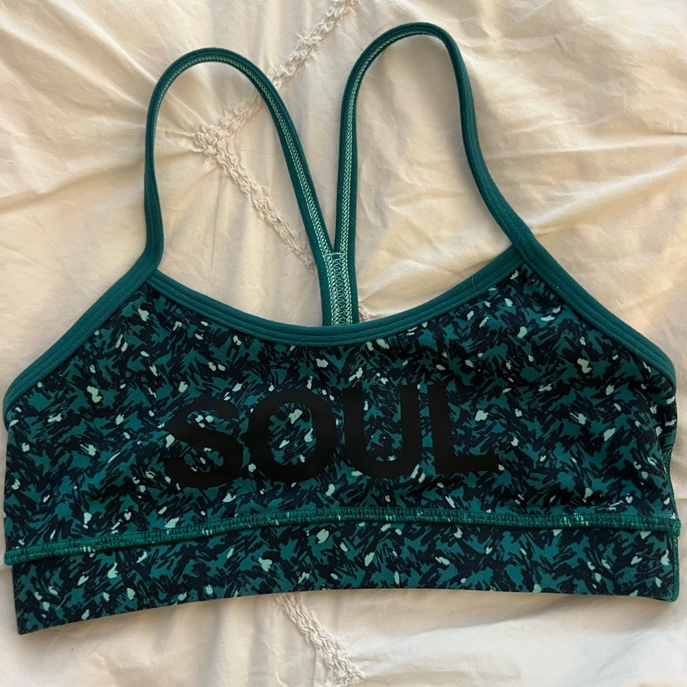 Lululemon Green Soul cycle Bra